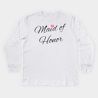 maid of honor Kids Long Sleeve T-Shirt